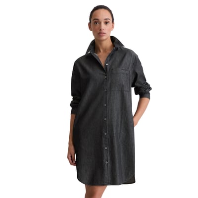 Robe chemisier regular en coton chambray MARC O'POLO