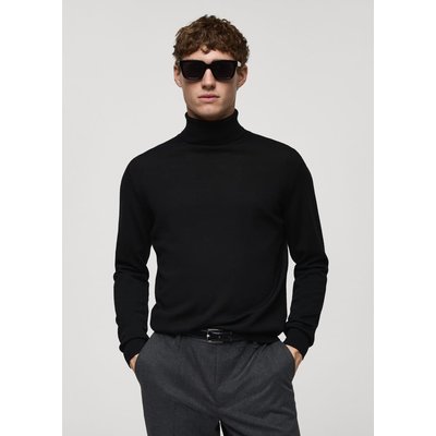 Pull-over 100 % laine mérinos col montant MANGO MAN