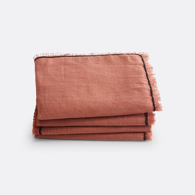 4er-Pack Tischsets Menorca, Leinen/Baumwolle LA REDOUTE INTERIEURS