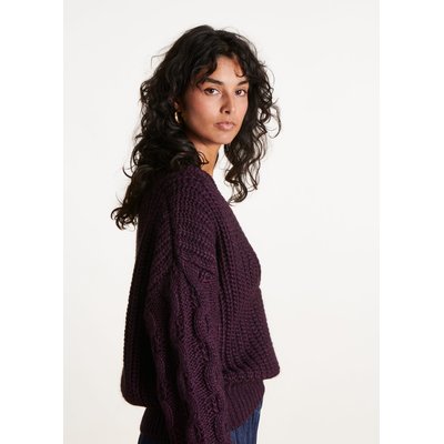 Pull ample épais col V LA FEE MARABOUTEE