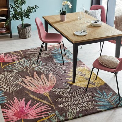 Tapis salon et chambre fait à la main en laine motif floral EPIC UN AMOUR DE TAPIS