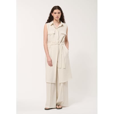 Robe chemise midi ceinturée HUMILITY