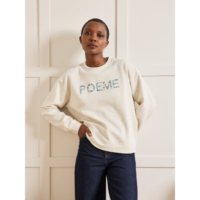 Sweat à message en tissu Liberty coton biologique CYRILLUS