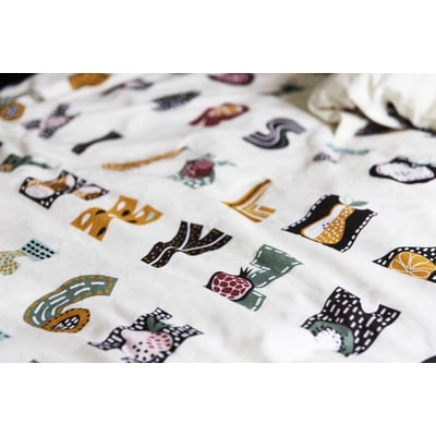 Parure housse de couette + taie Farandole ABC EDEN