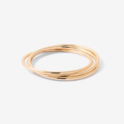Set de 3 joncs entremêlés dorés BALABOOSTE