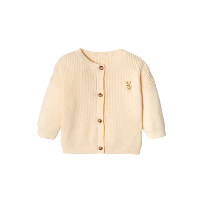 Gilet Fille Vertbaudet Avec Nœuds En Velours - Maille Douce (acrylique, Polyester, Laine) - Manches Longues