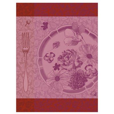 Torchon en Coton, FLEURS À CROQUER LE JACQUARD FRANCAIS