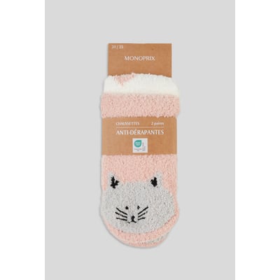 Lot de 2 chaussettes chat MONOPRIX KIDS
