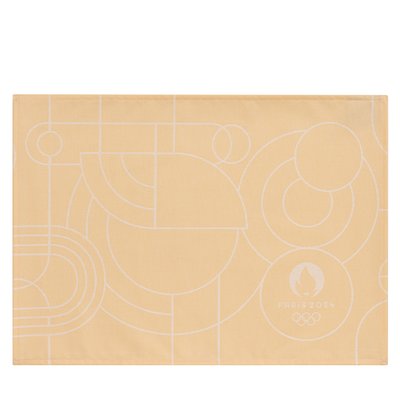 Lot de 2 sets de table enduits en Coton, NÉO ART DÉCO LE JACQUARD FRANCAIS