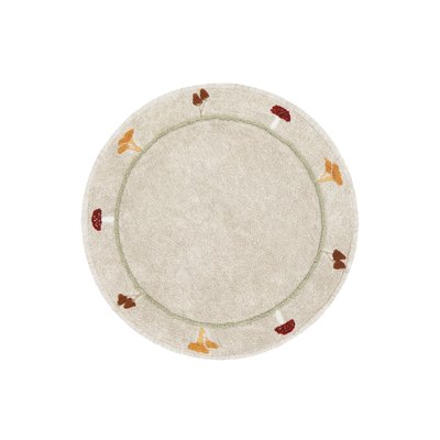 Tapis en coton  Chanterelle CHASSE AUX CHAMPIGNONS LORENA CANALS