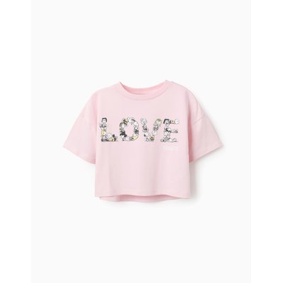 T-shirt de Coton Cropped Snoopy ZIPPY
