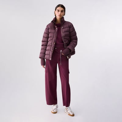 Blouson matelassé en nylon brillant LIU JO