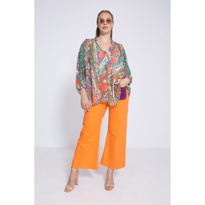 Blouse en voile imprimé doublé d'un top uni JEAN-MARC PHILIPPE