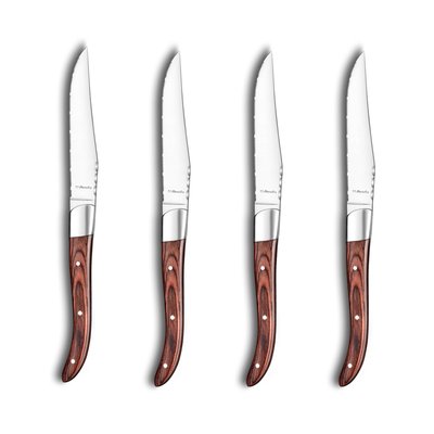 Coffret 4 couteaux steak Bois - ROYAL STEAK AMEFA