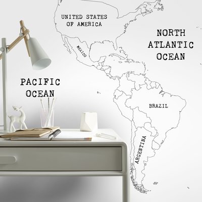 Papier peint panoramique Carte du Monde ART FOR THE HOME