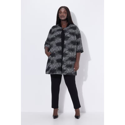 Veste jacquard à col rond et manches 3/4 ULLA POPKEN
