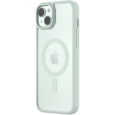 Coque bumper Iphone 15 Plus MagSafe Hybrid SNAP Vert QDOS
