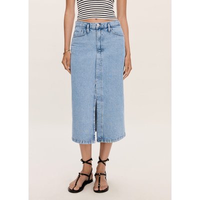 Jupe jean fendue MANGO