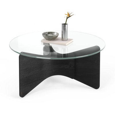 Table basse verre bois  Madera UMBRA