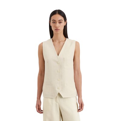 Gilet tailored en mélange de lin et de viscose MARC O'POLO
