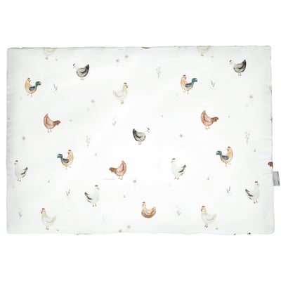 Oreiller plat réversible en satin de coton GALLINA SEVIRA KIDS