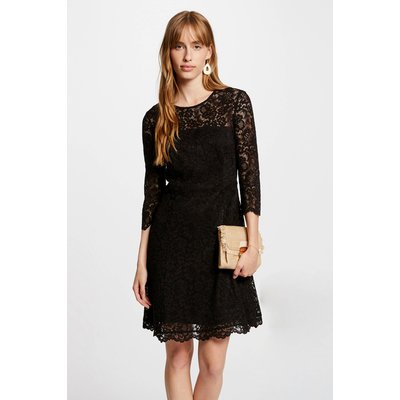 Robe patineuse noire dentelle on sale