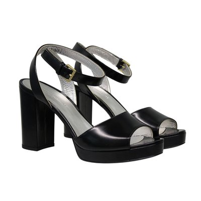 Sandale à plateforme en cuir lisse laura INES DE LA FRESSANGE PARIS