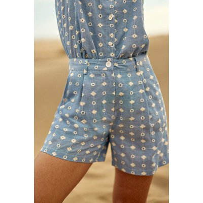 Short  imprimé broderies SOYA LA PETITE ETOILE
