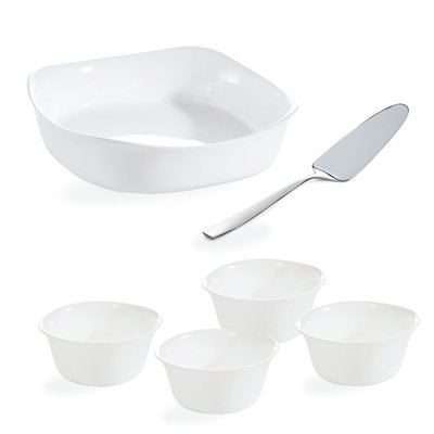 Set Pâtisserie - 1 plat à cuisson  + 4 ramequins + 1 pelle à tarte - Luminarc LUMINARC