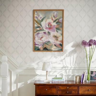 Papier peint à peindre Teillis fleuris LAURA ASHLEY