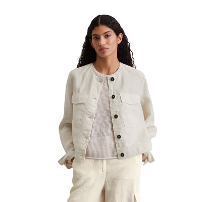 Veste en lin regular avec effet garment dye MARC O'POLO