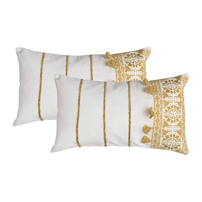 Lot de 2 housses de coussin coton NEO BERBERE FEBRONIE