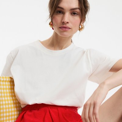 T-shirt col rond, manches courtes LA REDOUTE COLLECTIONS