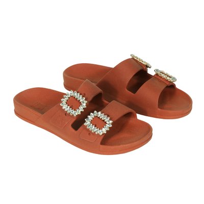 Mules plates bijoux BARRA CACATOES
