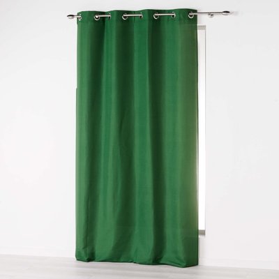 Rideau a oeillets Microfibre Absolu Vert 140 x 280 cm DOUCEUR D'INTÉRIEUR