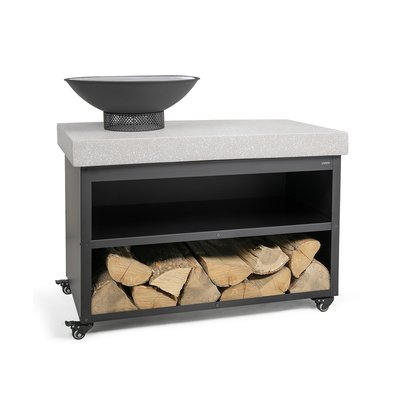 Brasero barbecue sur desserte LIVOO