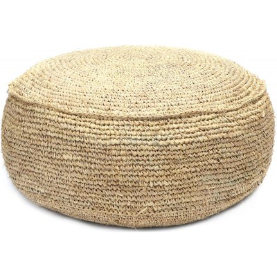 Pouf en raphia, Flores Bohème RECOLLECTION