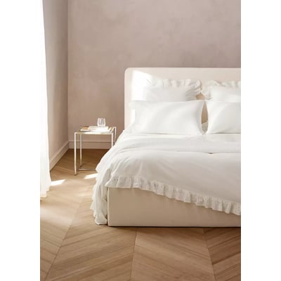 Housse de couette coton garment-wash lin lit 200 cm MANGO HOME