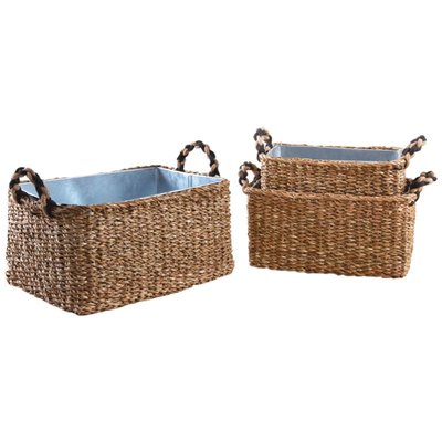 Jardinière jonc et zinc 33 cm AUBRY GASPARD