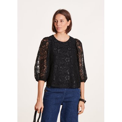 Top en dentelle manches longues LA FEE MARABOUTEE
