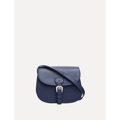 Sac Baby Flâneur cuir bleu marine INES DE LA FRESSANGE PARIS