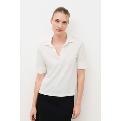 Tshirt coupe droite col chemise TMURCIA CAROLL
