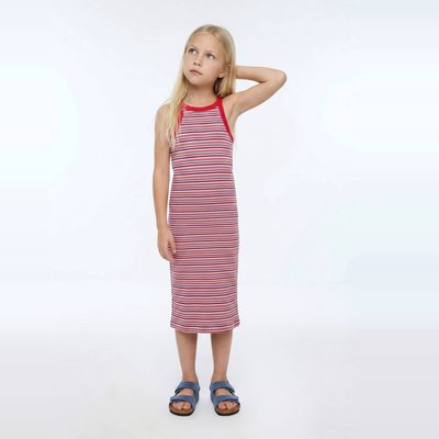 Robe longue rayée en maille MONOPRIX