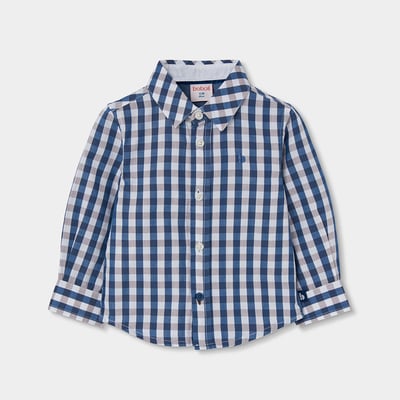 Chemise garçon popeline à carreaux BOBOLI