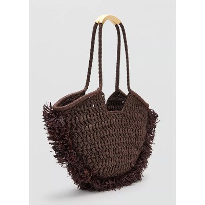 Sac à bandoulière en fibre naturelle MANGO