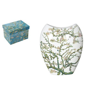 Vase blanc Amandier en fleurs Van Gogh H25 cm PIER IMPORT