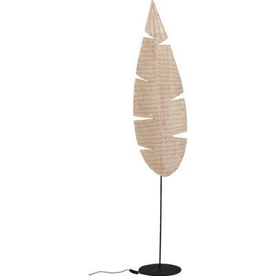 Lampe sur pied feuille en rotin naturel style bohème chic RECOLLECTION