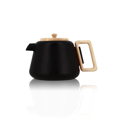 Théière en fonte avec couvercle en bois 500ml, VIGGO OGO LIVING