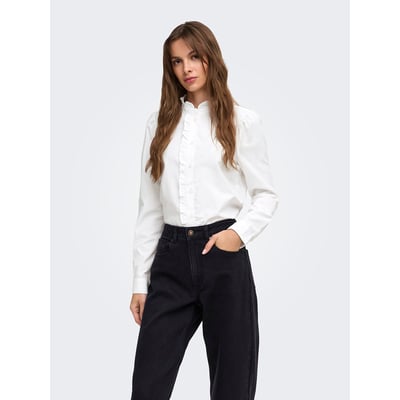 Ruffled Mandarin Collar Blouse ONLY
