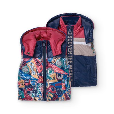Gilet réversible avec capuche et imprimé BOBOLI